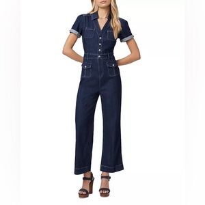 PAIGE
Darla Wide Leg Denim Jumpsuit in Baltimore
